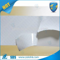 Water sensitive destructible vinyl eggshell sticker paper material, water authenticating eggshell label material